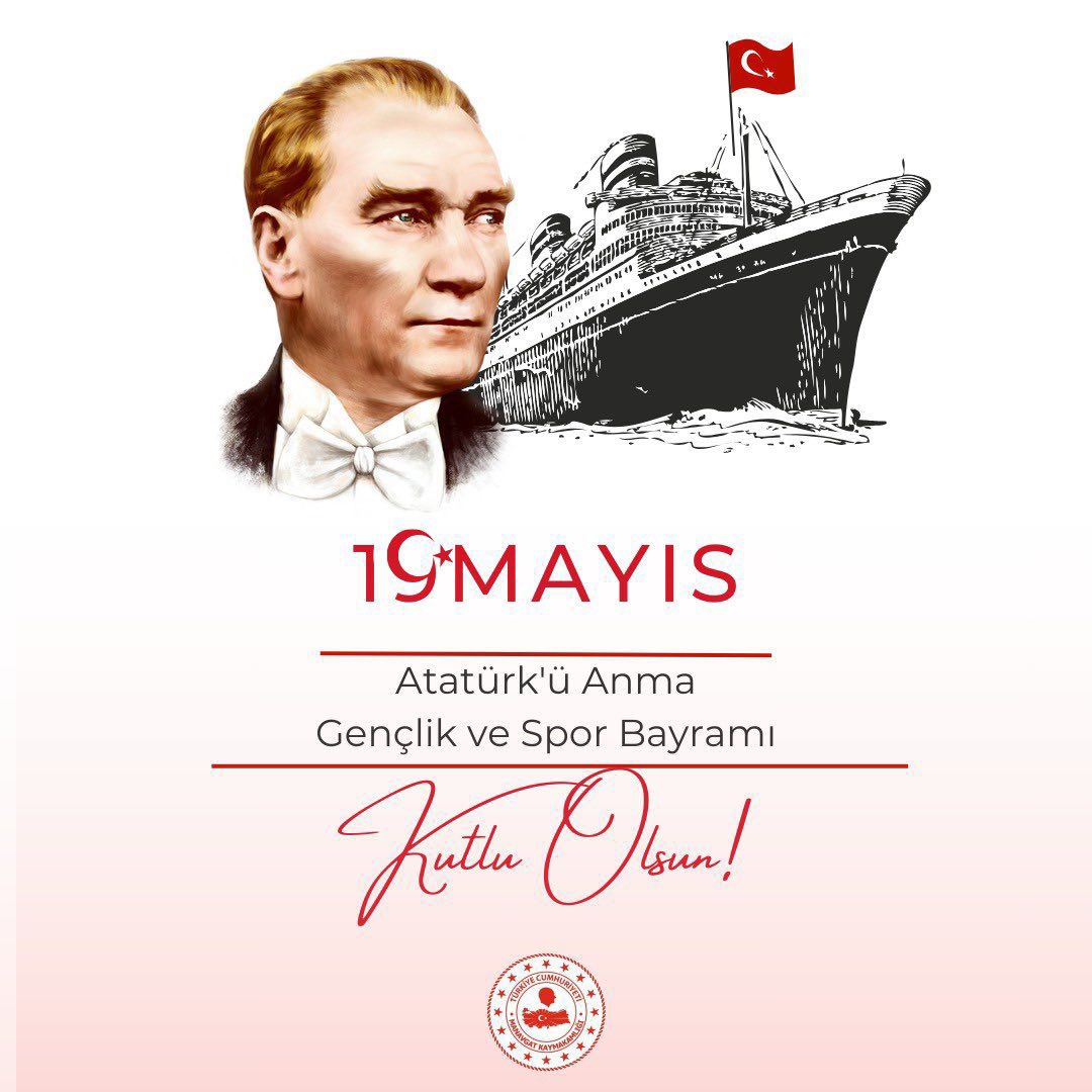19 Mayıs Atatürk’ü Anma, Gençlik ve Spor Bayramı Kutlu Olsun